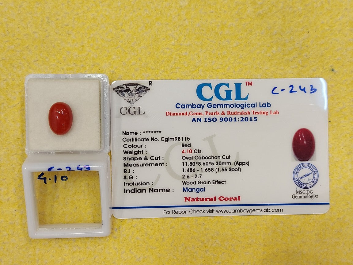 4.10 Carat Natural Coral