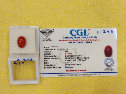 4.10 Carat Natural Coral