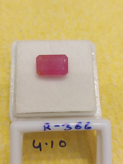 4.10 R-366 Carat Natural Old Ruby