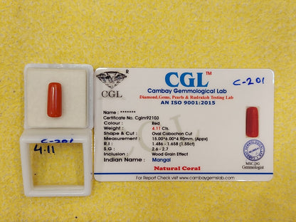 4.11 Carat Natural Coral