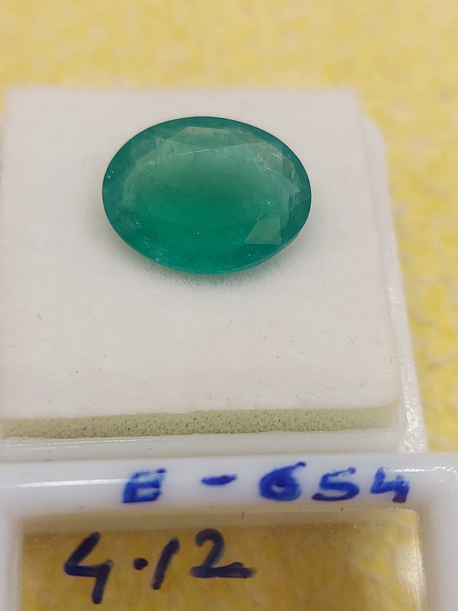 4.12	Carat Natural Emerald Stone