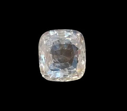 4.18 Carat Natural White Sapphire Stone
