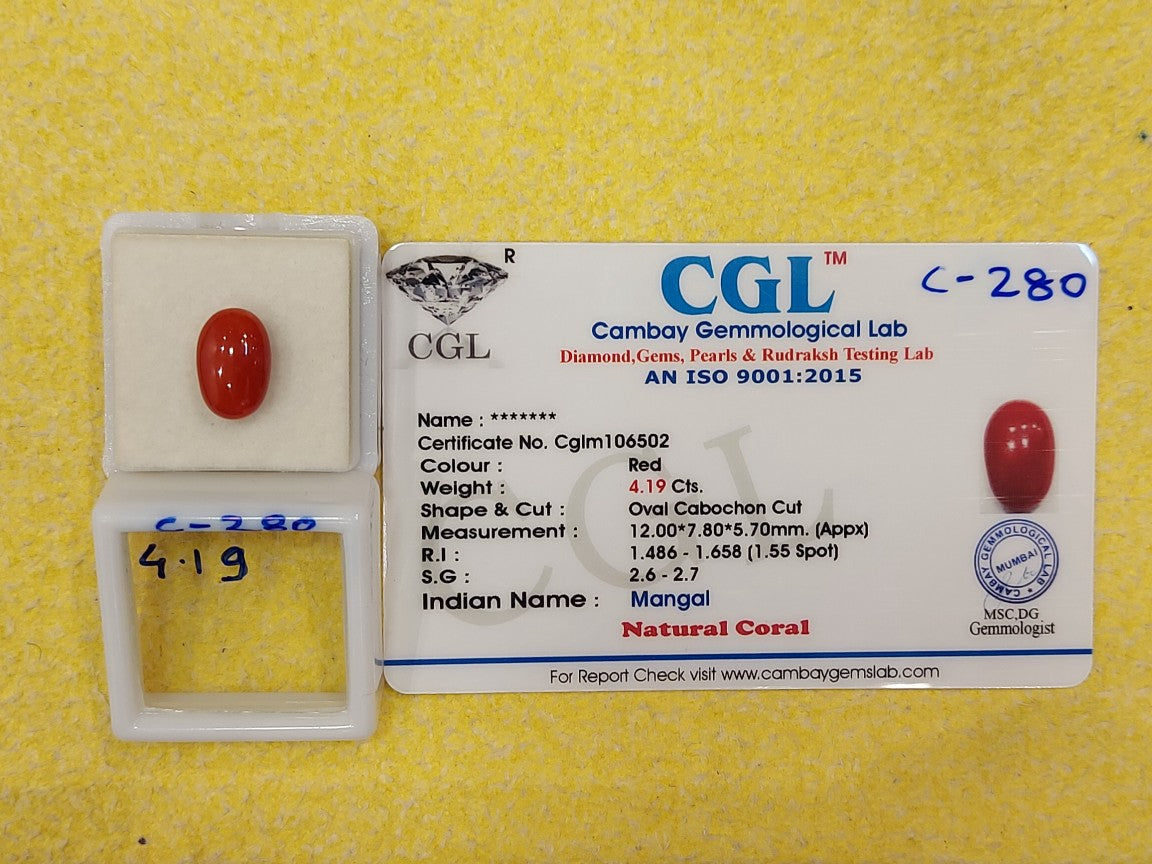 4.19 Carat Natural Coral