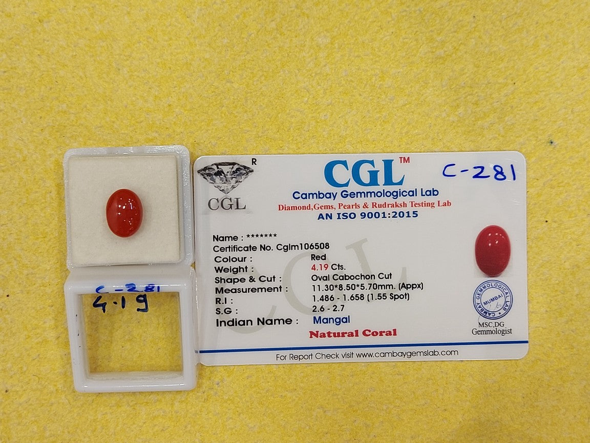 4.19 Carat Natural Coral