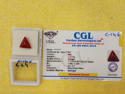 4.24 Carat Natural Coral