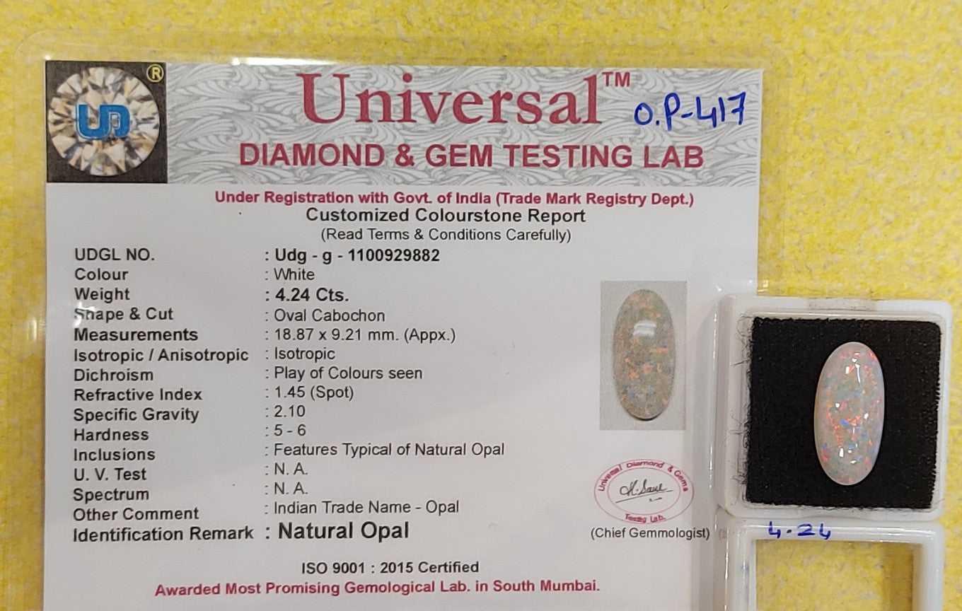 4.24 Carat Natural Opal Stone