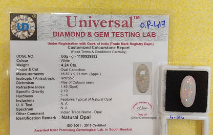 4.24 Carat Natural Opal Stone