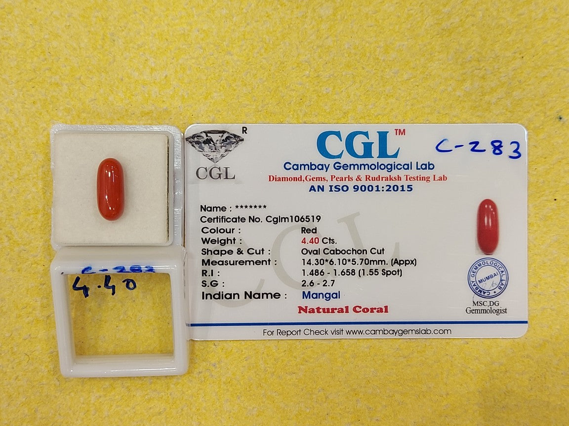 4.40 Carat Natural Coral