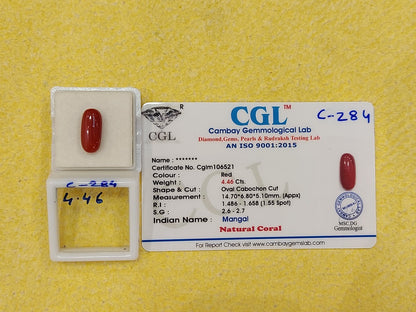 4.46 Carat Natural Coral