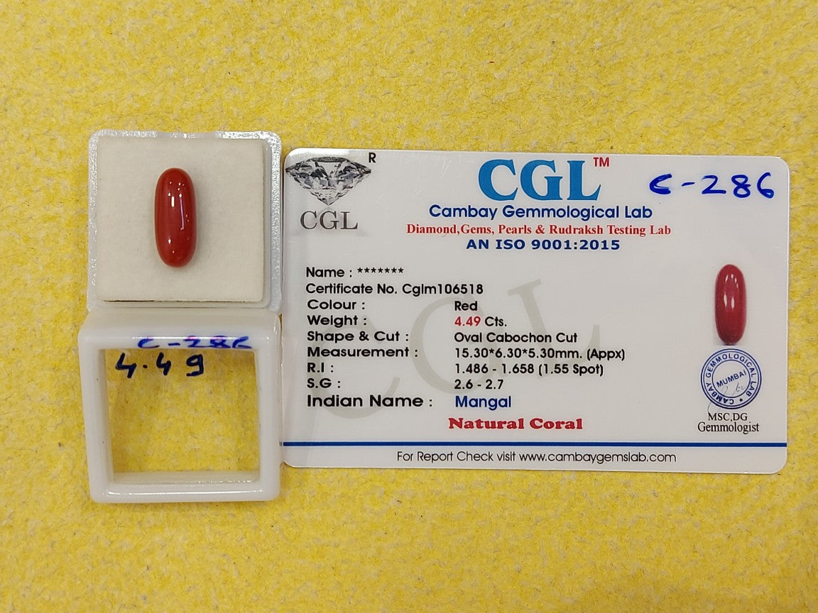 4.49 Carat Natural Coral