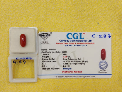 4.54 Carat Natural Coral