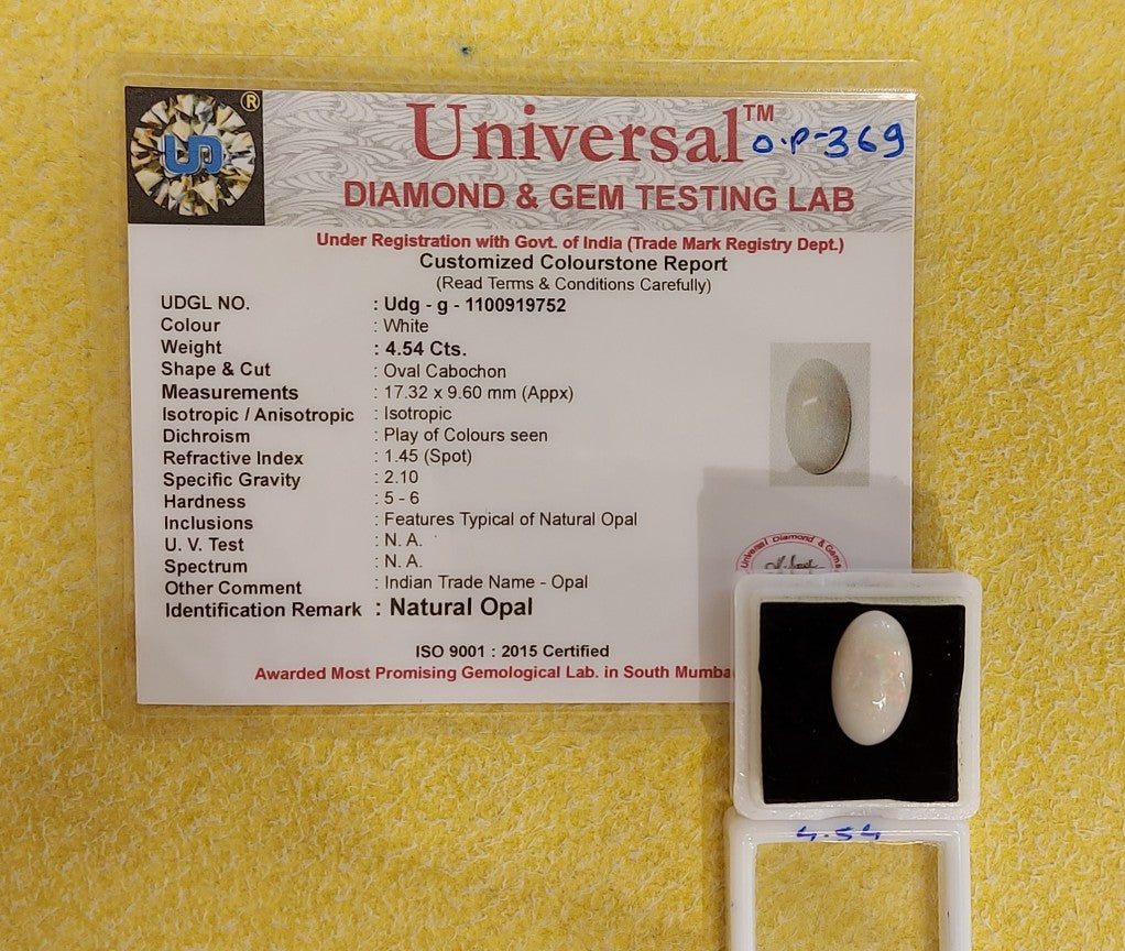 4.54 Carat Natural Opal Stone