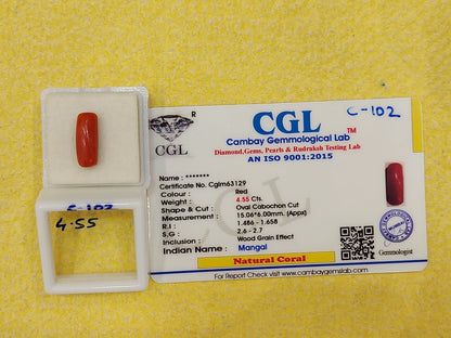 4.55 Carat Natural Coral