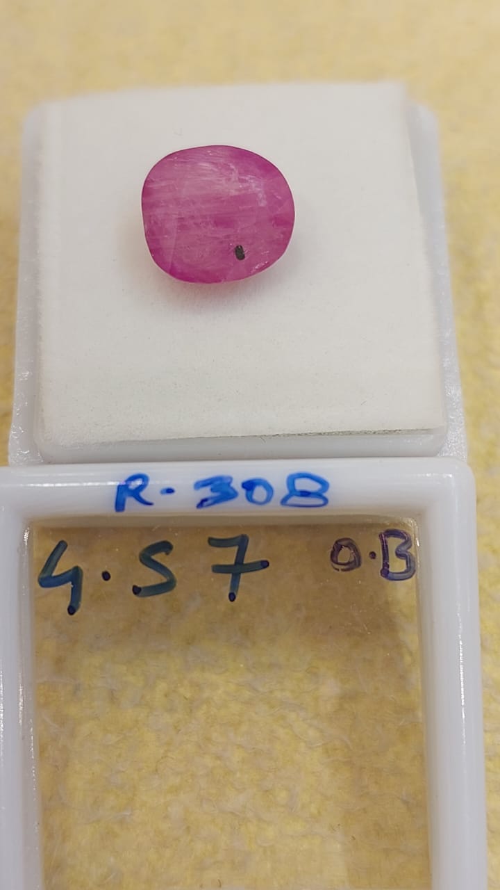 4.57 Carat Natural Old Ruby