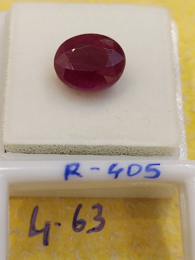4.63 Carat Natural Old Ruby
