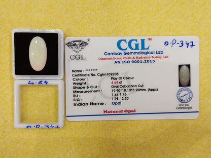 4.64 Carat Natural Opal Stone
