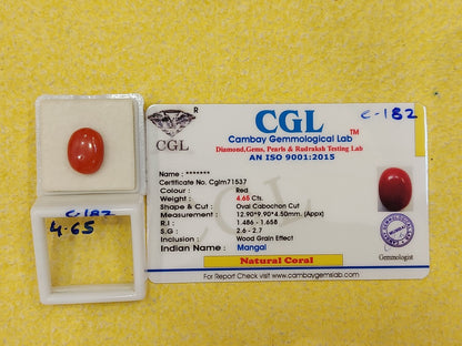 4.65 Carat Natural Coral