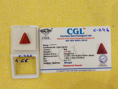 4.66 Carat Natural Coral