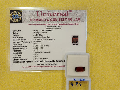 4.74 Carat Natural Garnet