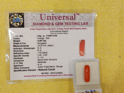 4.80 Carat Natural Coral