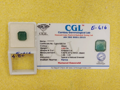 4.80 Carat Natural Emerald Stone