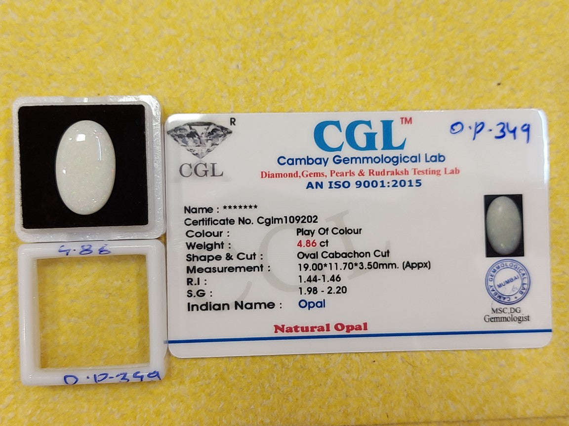 4.86 Carat Natural Opal Stone