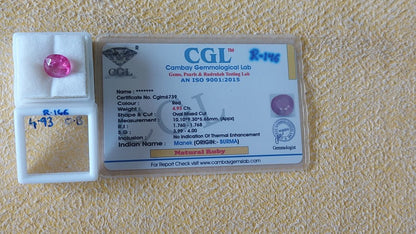 4.93 Carat Natural Old Ruby