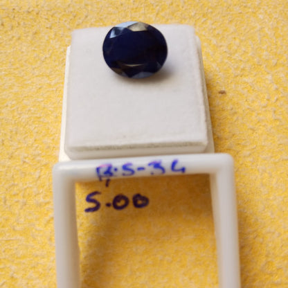 5.00 Carat Natural Blue Sapphire Stone