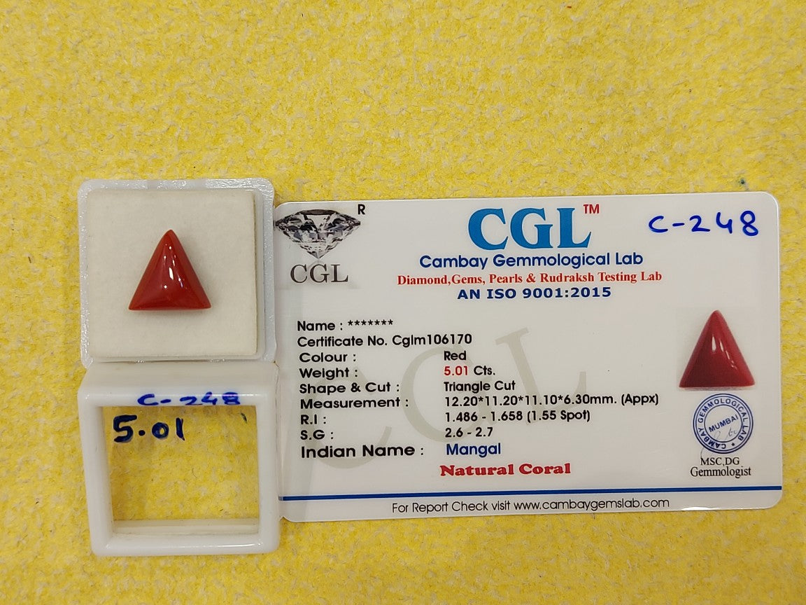 5.01 Carat Natural Coral