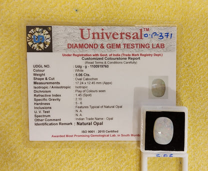 5.06 Carat Natural Opal Stone