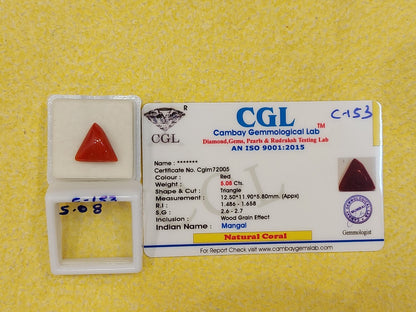 5.08 Carat Natural Coral