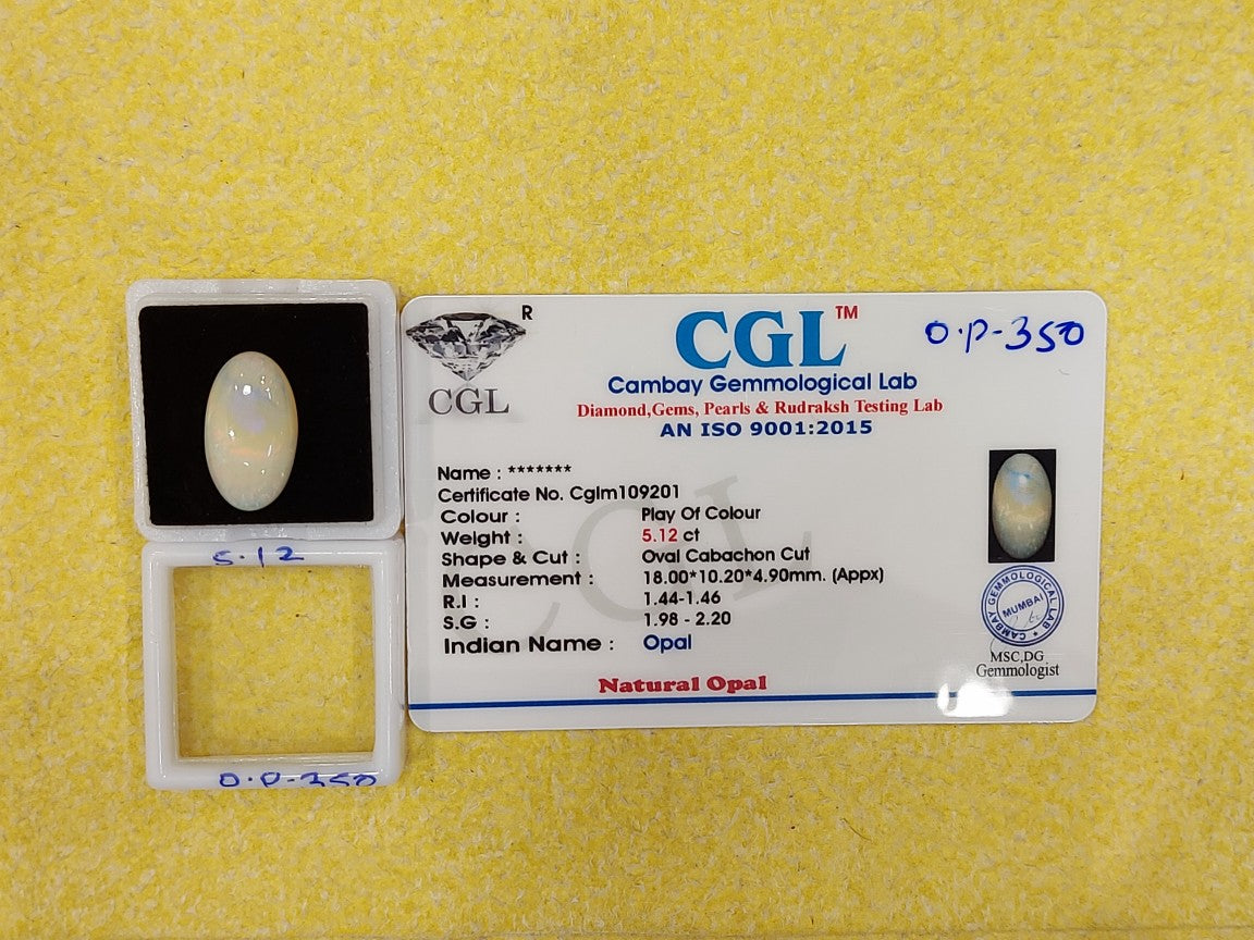 5.12 Carat Natural Opal Stone