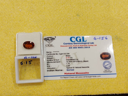 5.15 G-156 Carat Natural Garnet