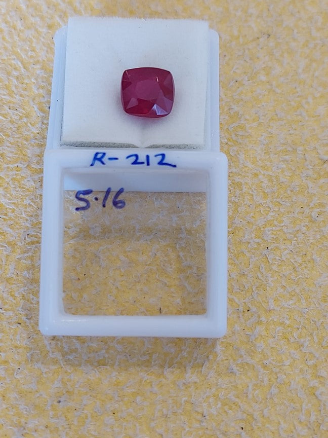 5.16 Carat Natural Old Ruby