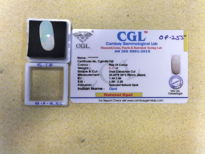 5.17 Carat Natural Opal Stone