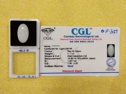 5.17 Carat Natural Opal Stone
