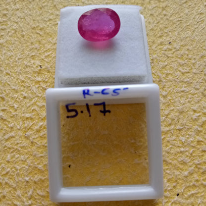 5.17 Carat Natural Old Ruby