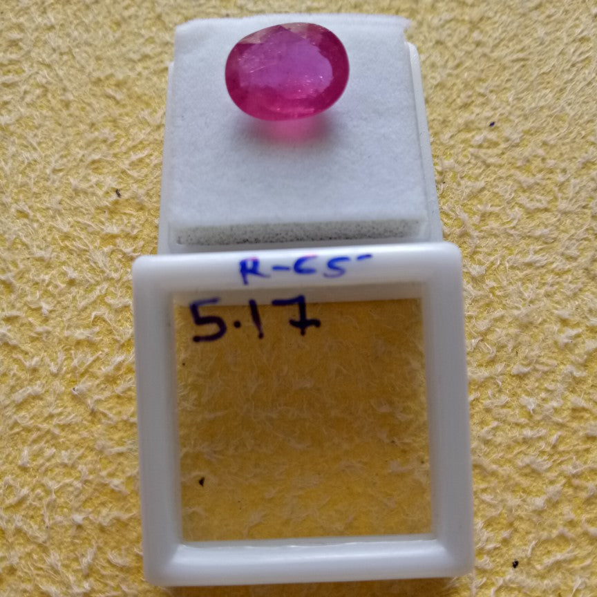 5.17 Carat Natural Old Ruby