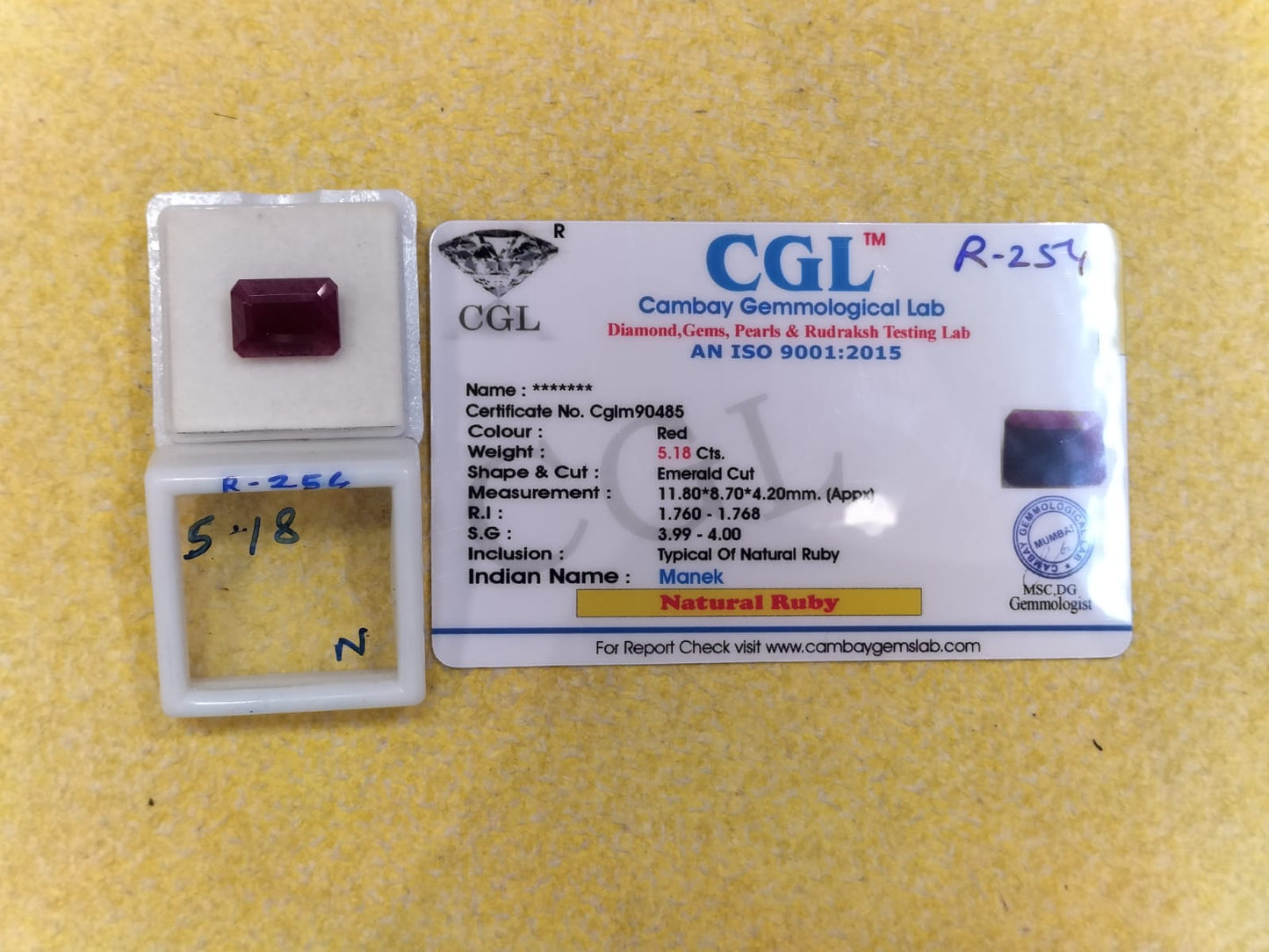 5.18 Carat Natural Old Ruby
