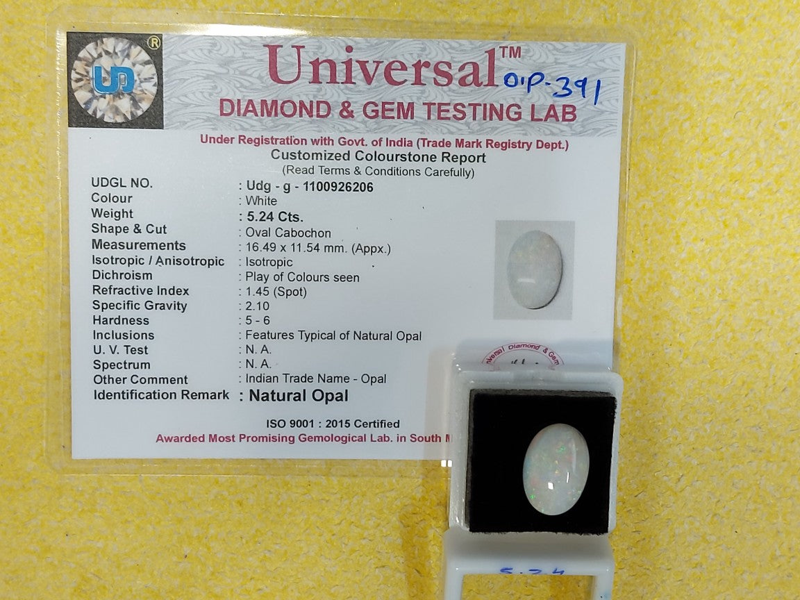 5.24 Carat Natural Opal Stone