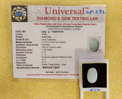 5.25 Carat Natural Opal Stone