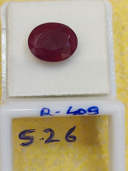 5.26 Carat Natural Old Ruby