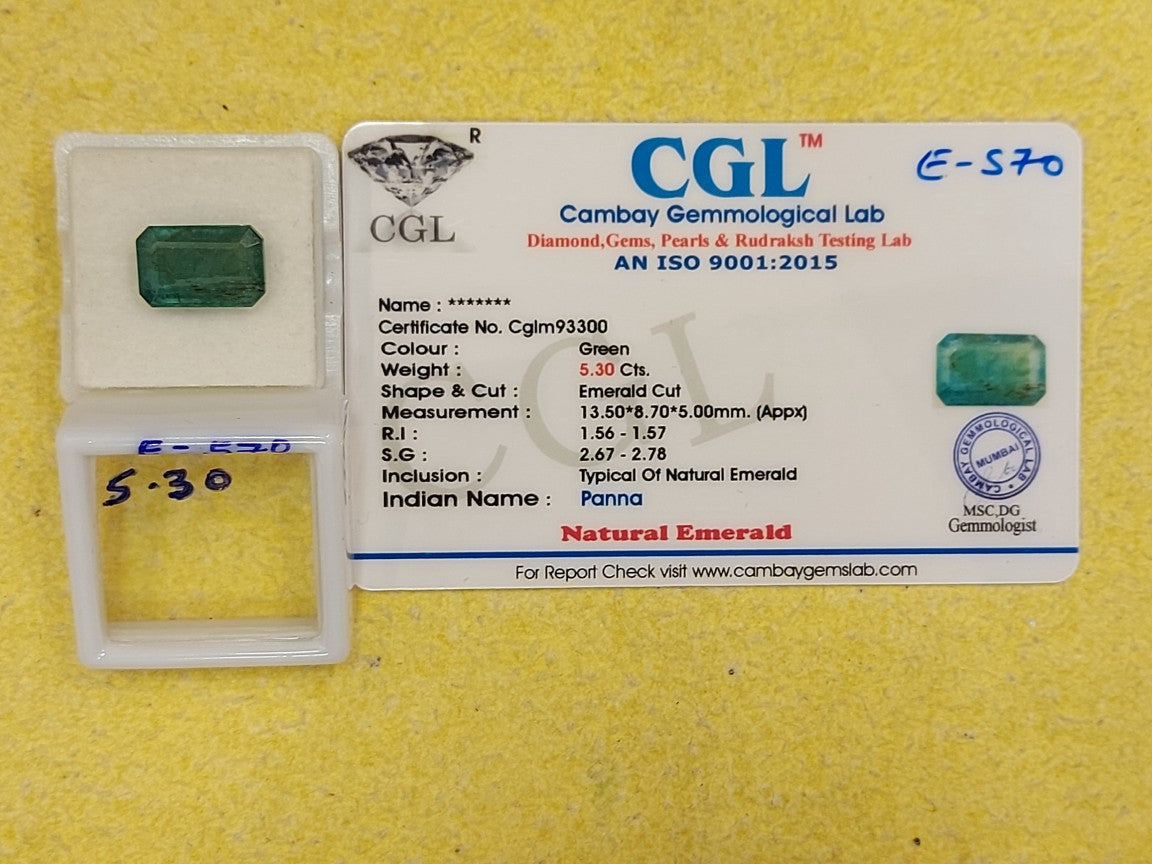 5.30 Carat Natural Emerald Stone