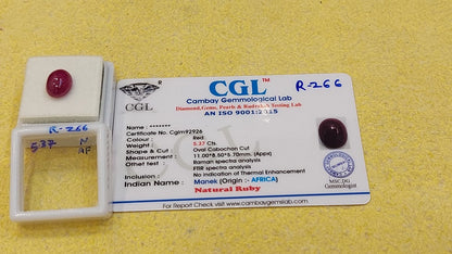 5.37 Carat Natural Old Ruby