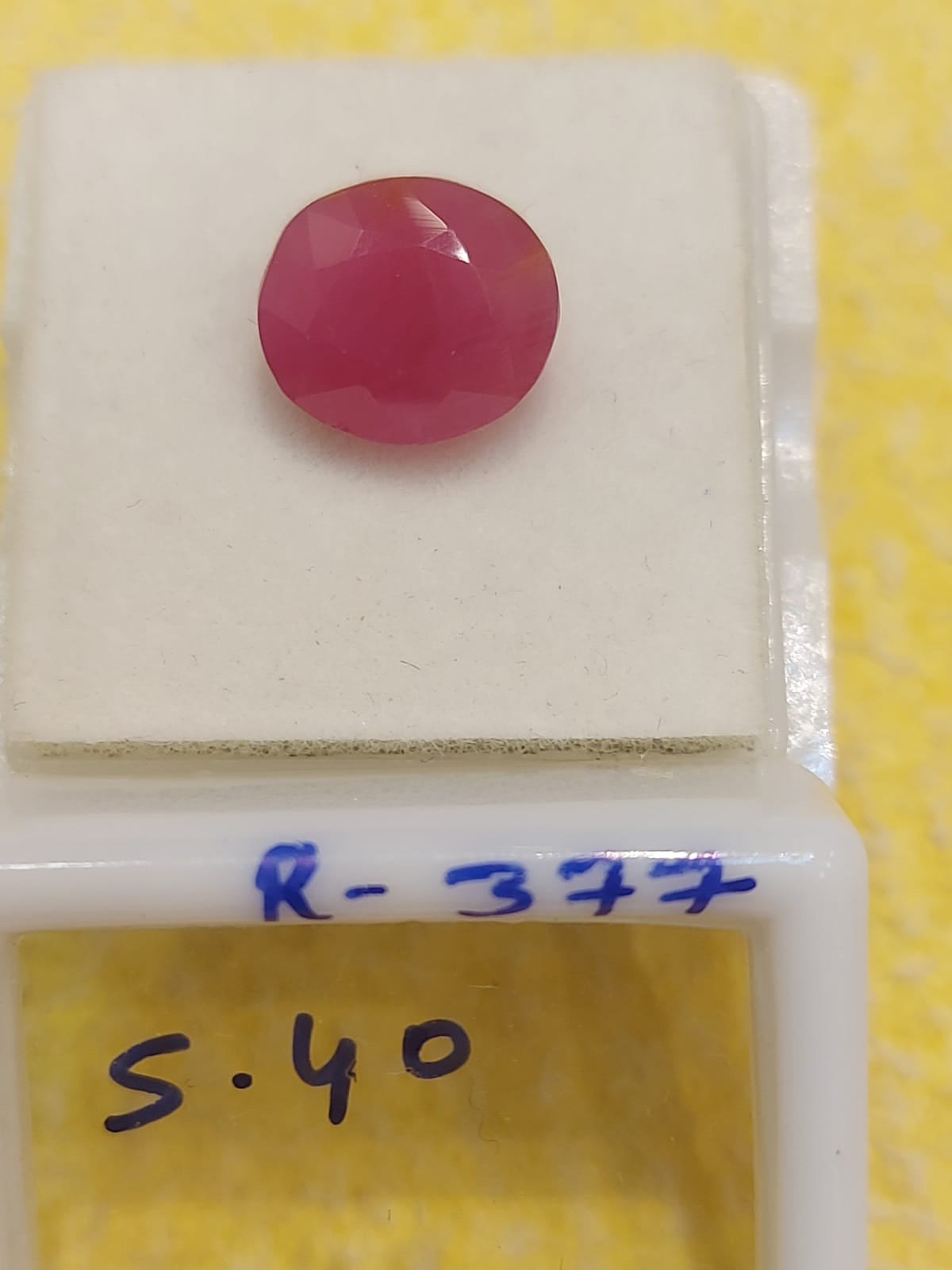 R-377 5.40 Carat Natural Old Ruby