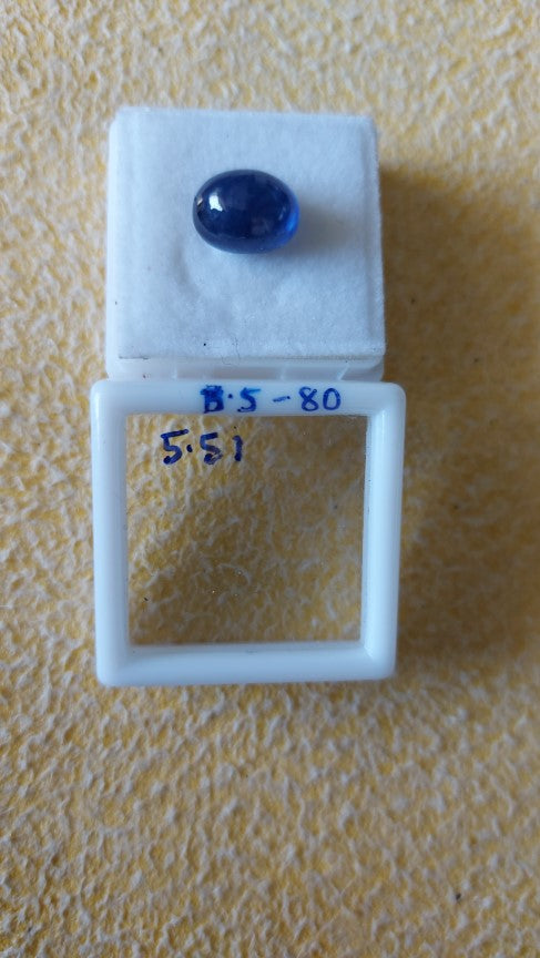 5.51 Carat Natural Blue Sapphire Stone