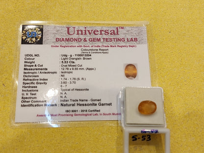 5.53 Carat Natural Garnet