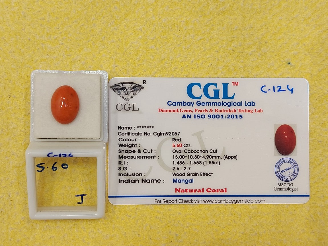 5.60 Carat Natural Coral