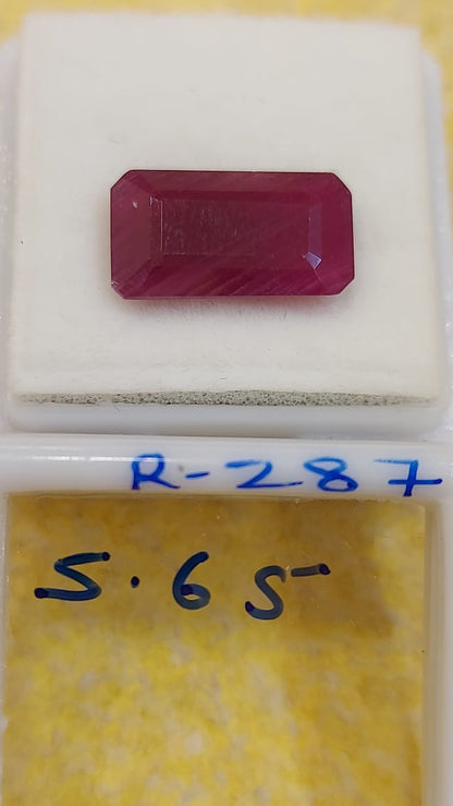 5.65 Carat Natural Old Ruby