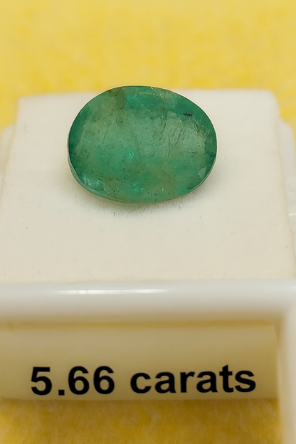 5.66 Carat Natural Emerald Stone